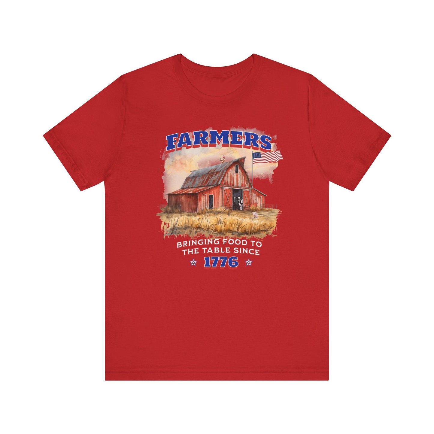 Farmers Bringing Food to Table Unisex T-Shirt, Farm life, Country Living Printify T-Shirt Nordic Seoul Designs LLC
