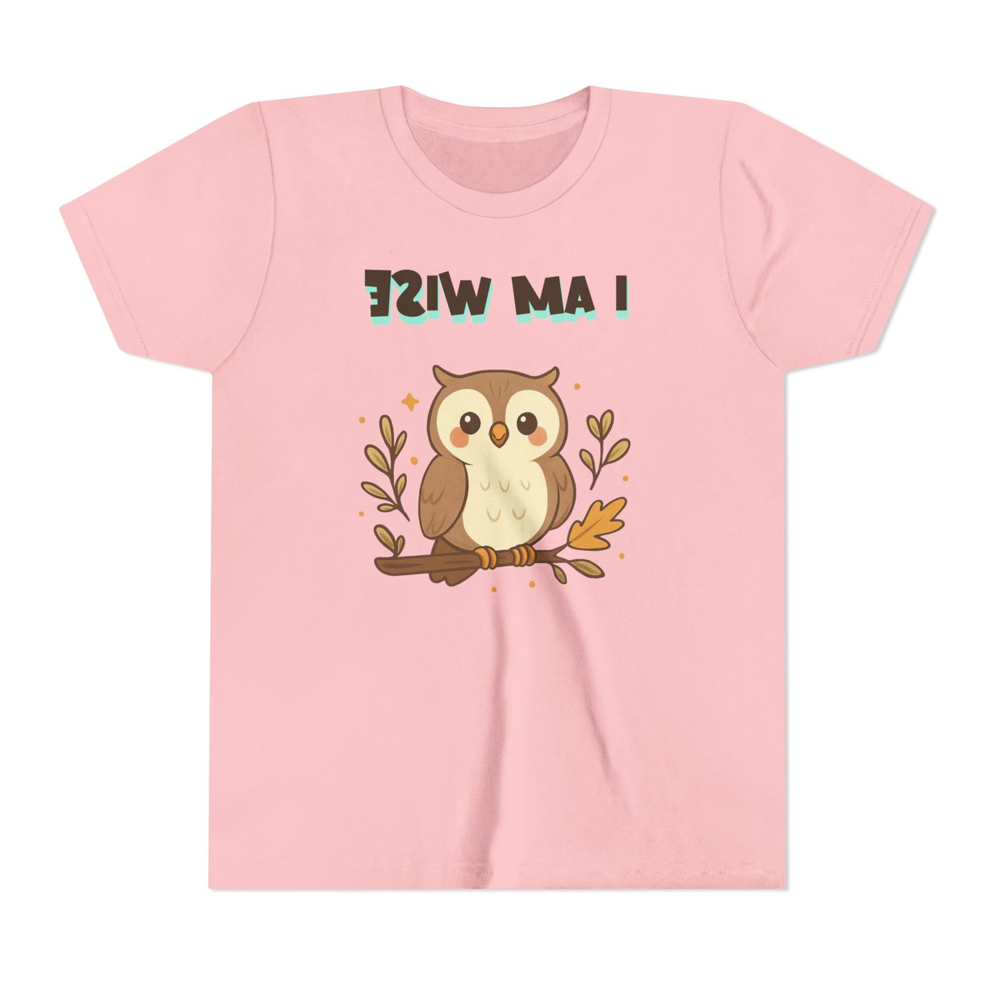 Mirror Image Tee- Wise Owl Youth Tee β Cute Animal T-Shirt for Kids, Gift for Birthdays, School Events, Nature Lovers, Fun Casual Wear