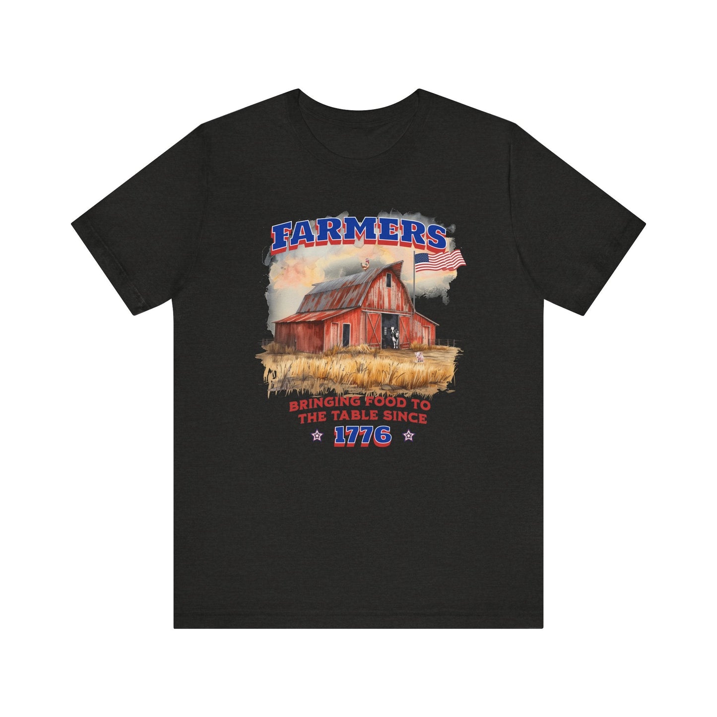 Farmers Bringing Food to Table Unisex T-Shirt, Farm life, Country Living Printify T-Shirt Nordic Seoul Designs LLC