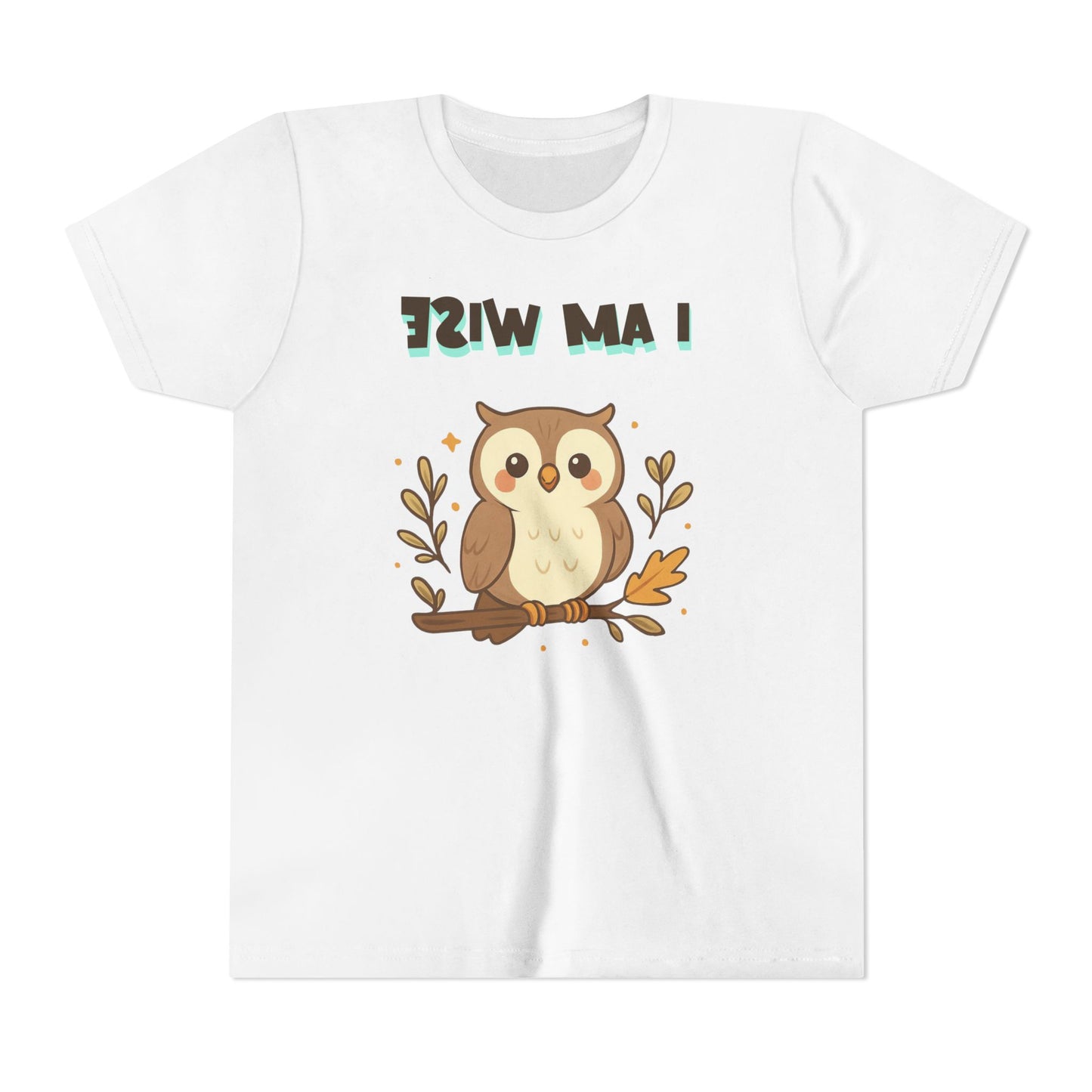 Mirror Image Tee- Wise Owl Youth Tee β Cute Animal T-Shirt for Kids, Gift for Birthdays, School Events, Nature Lovers, Fun Casual Wear