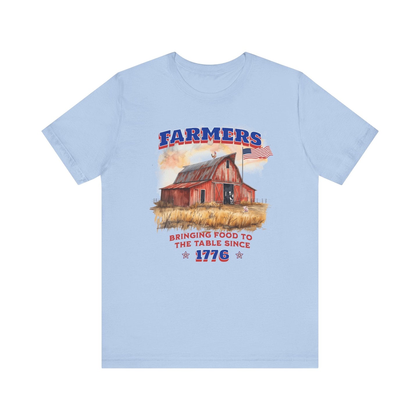Farmers Bringing Food to Table Unisex T-Shirt, Farm life, Country Living Printify T-Shirt Nordic Seoul Designs LLC