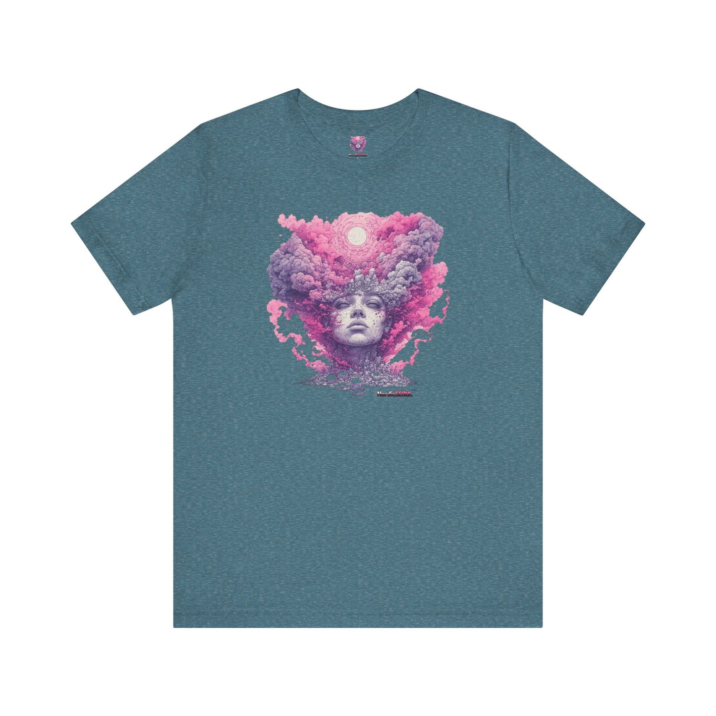 Dreamy Cosmic Graphic Tee - Unisex Tee, Festival Fashion, Bohemian Style, Unique Art Shirt, Gift for Space Lovers