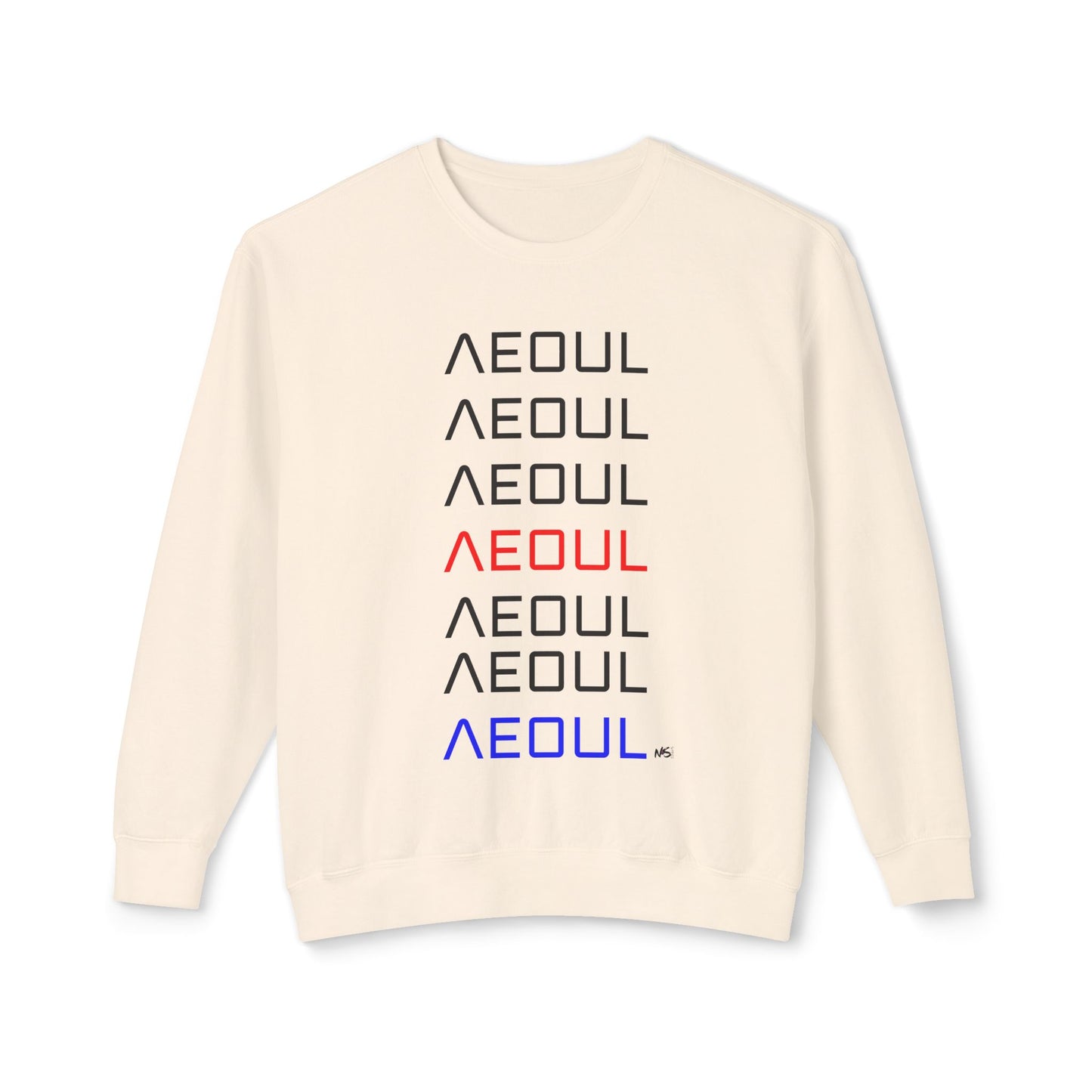Seoul-Korean American Font Modern Minimalist Sweatshirt Crewneck