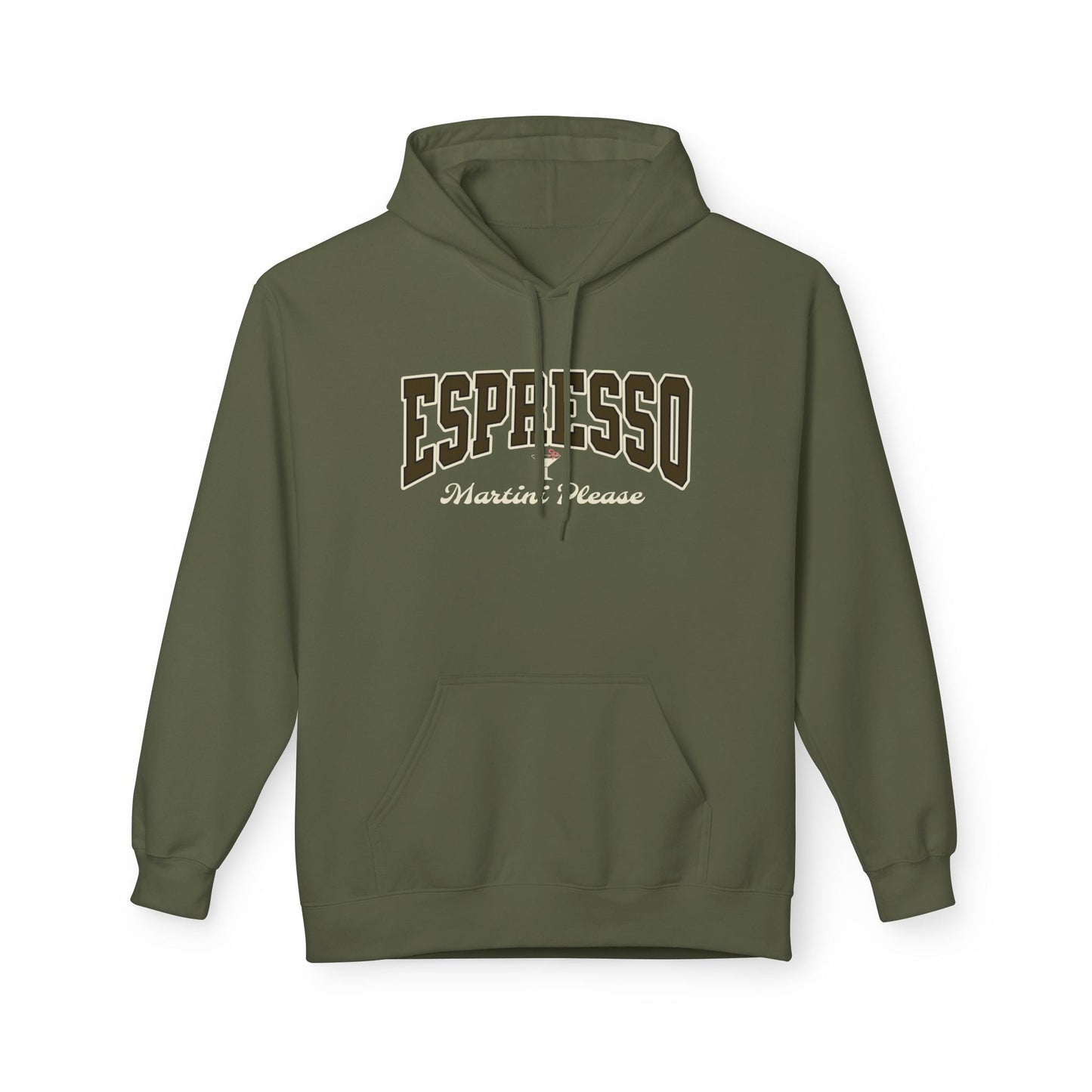 Espresso Martini Hoodie Design, Cute Bow, Martini Glass Printify Hoodie Nordic Seoul Designs LLC