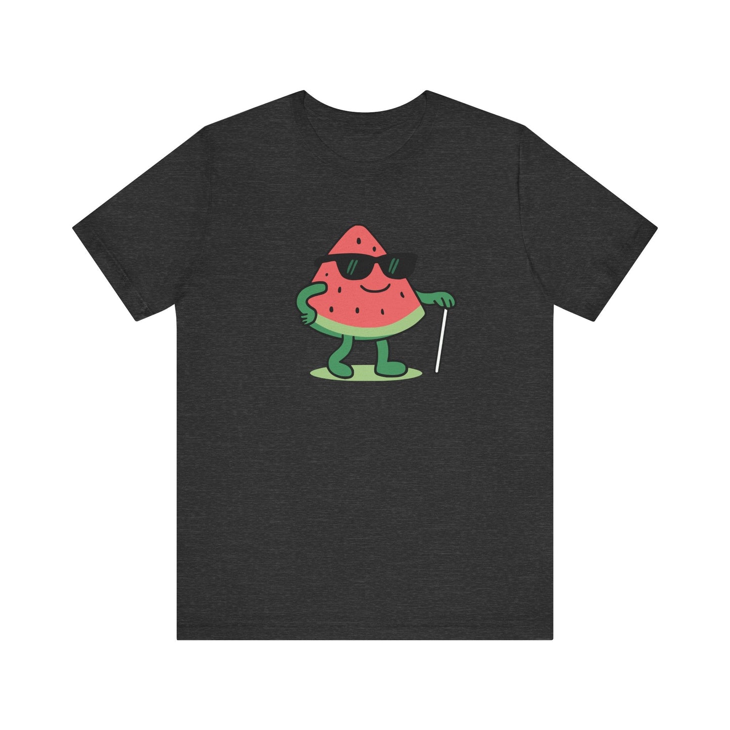 A Blind Melon Watermelon T-Shirt, Funny Sunglasses Watermelon Pun Tee | Summer Fruit Graphic Unisex Shirt, Watermelon Graphic T-Shirt Printify T-Shirt Nordic Seoul Designs LLC Nordic Seoul Designs LLC