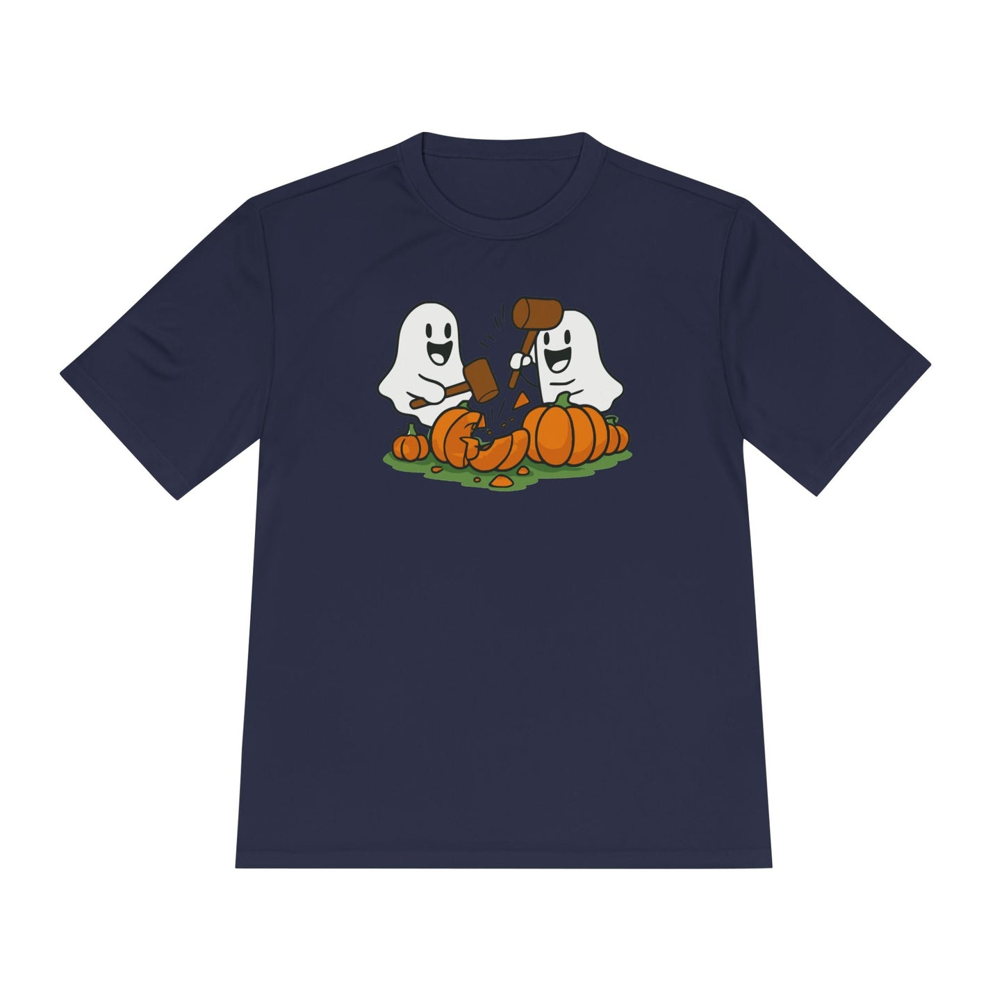 Moisture Wicking! Halloween Ghosts Smashing Pumpkins Unisex Tee Printify T-Shirt Nordic Seoul Designs LLC Nordic Seoul Designs LLC
