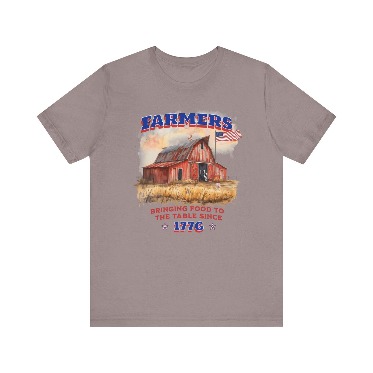 Farmers Bringing Food to Table Unisex T-Shirt, Farm life, Country Living Printify T-Shirt Nordic Seoul Designs LLC