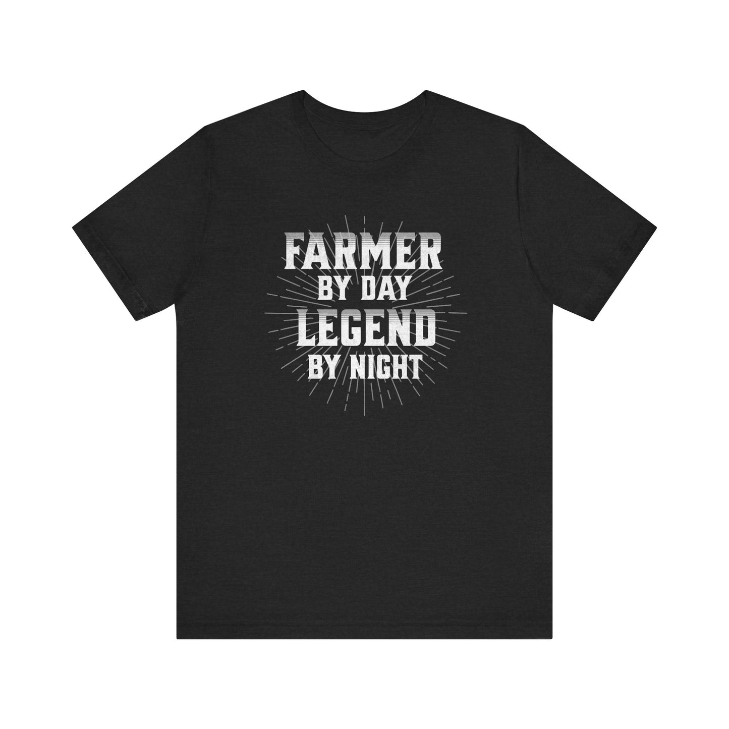 Farmer By Day Legend By Night T-Shirt – Funny Farming Graphic Tee, Unisex Casual Shirt