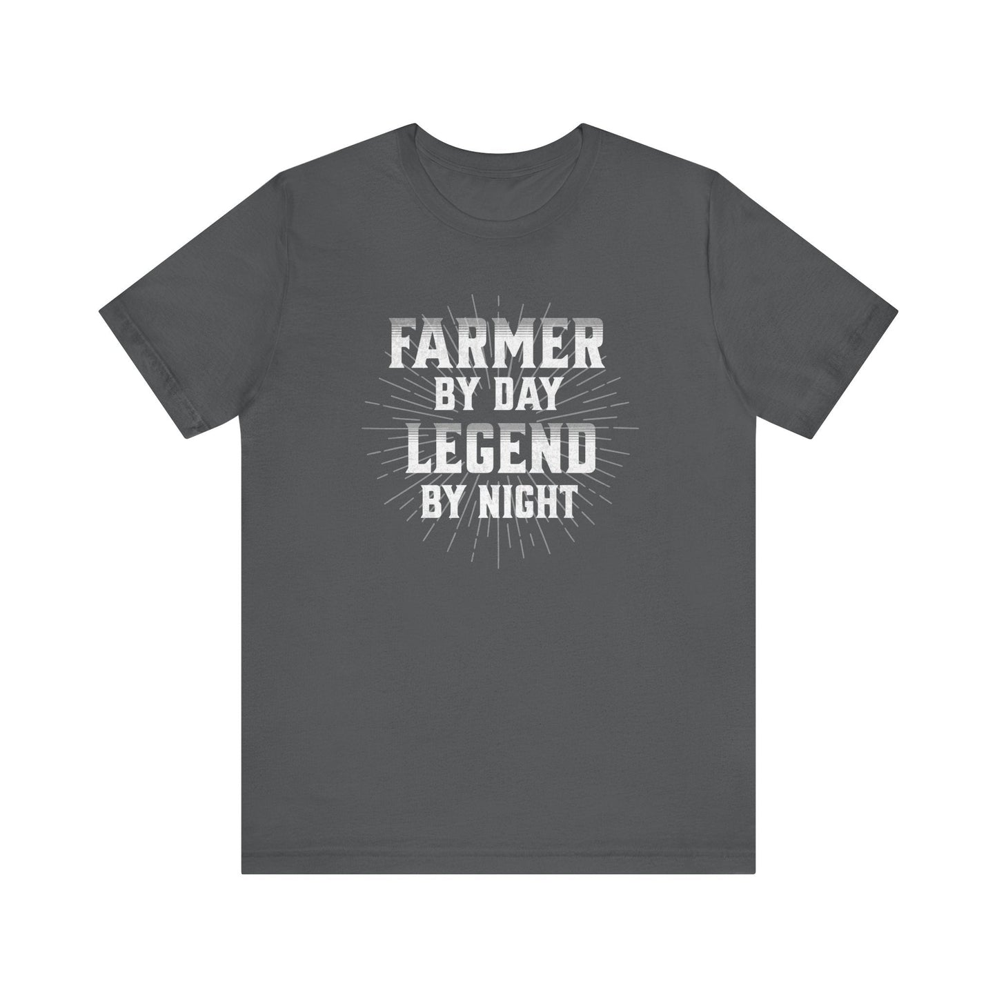 Farmer By Day Legend By Night T-Shirt – Funny Farming Graphic Tee, Unisex Casual Shirt Printify T-Shirt Nordic Seoul Designs LLC
