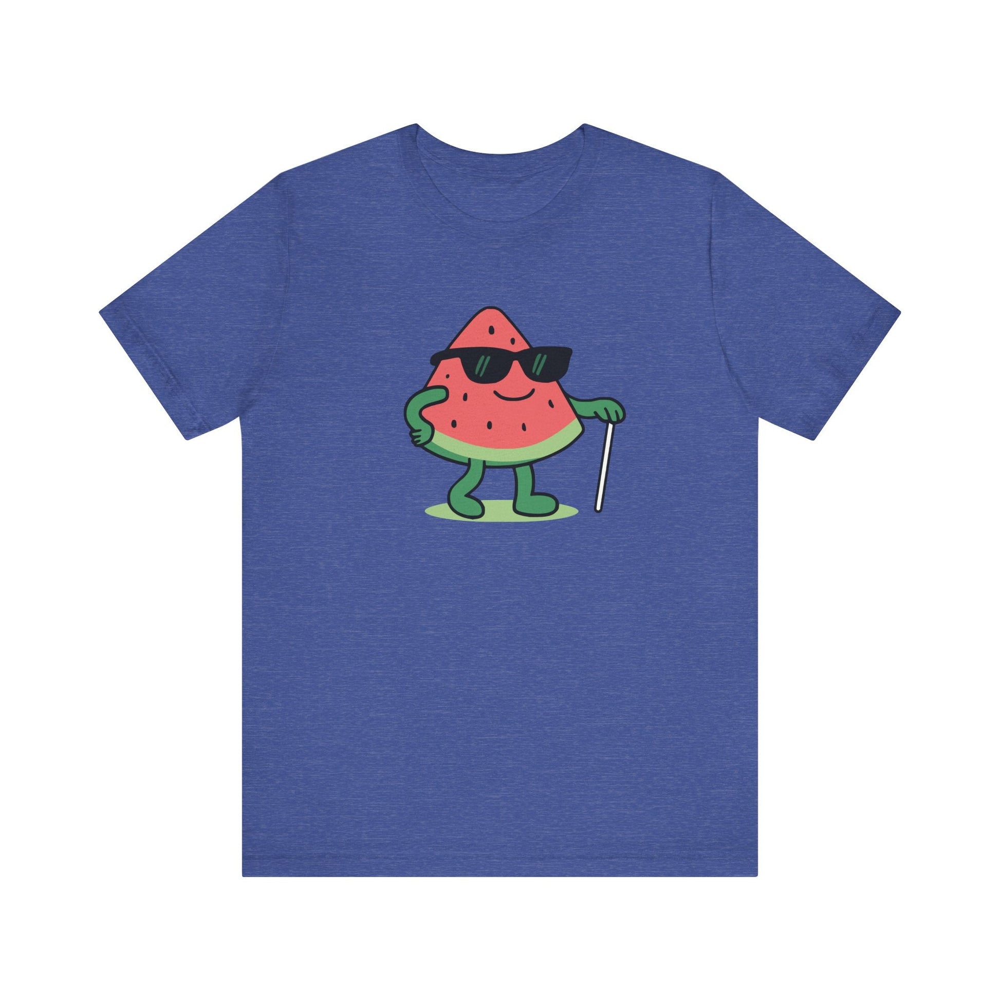 A Blind Melon Watermelon T-Shirt, Funny Sunglasses Watermelon Pun Tee | Summer Fruit Graphic Unisex Shirt, Watermelon Graphic T-Shirt Printify T-Shirt Nordic Seoul Designs LLC
