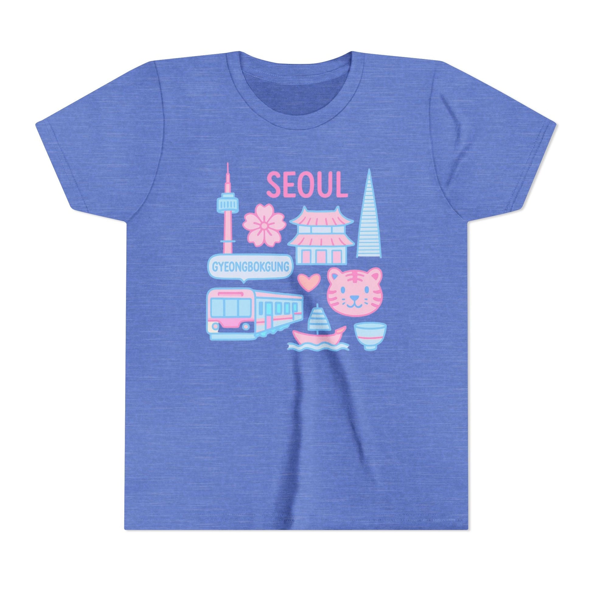 Youth Tee Seoul Korean Travel Shirt Printify Kids clothes Nordic Seoul Designs LLC