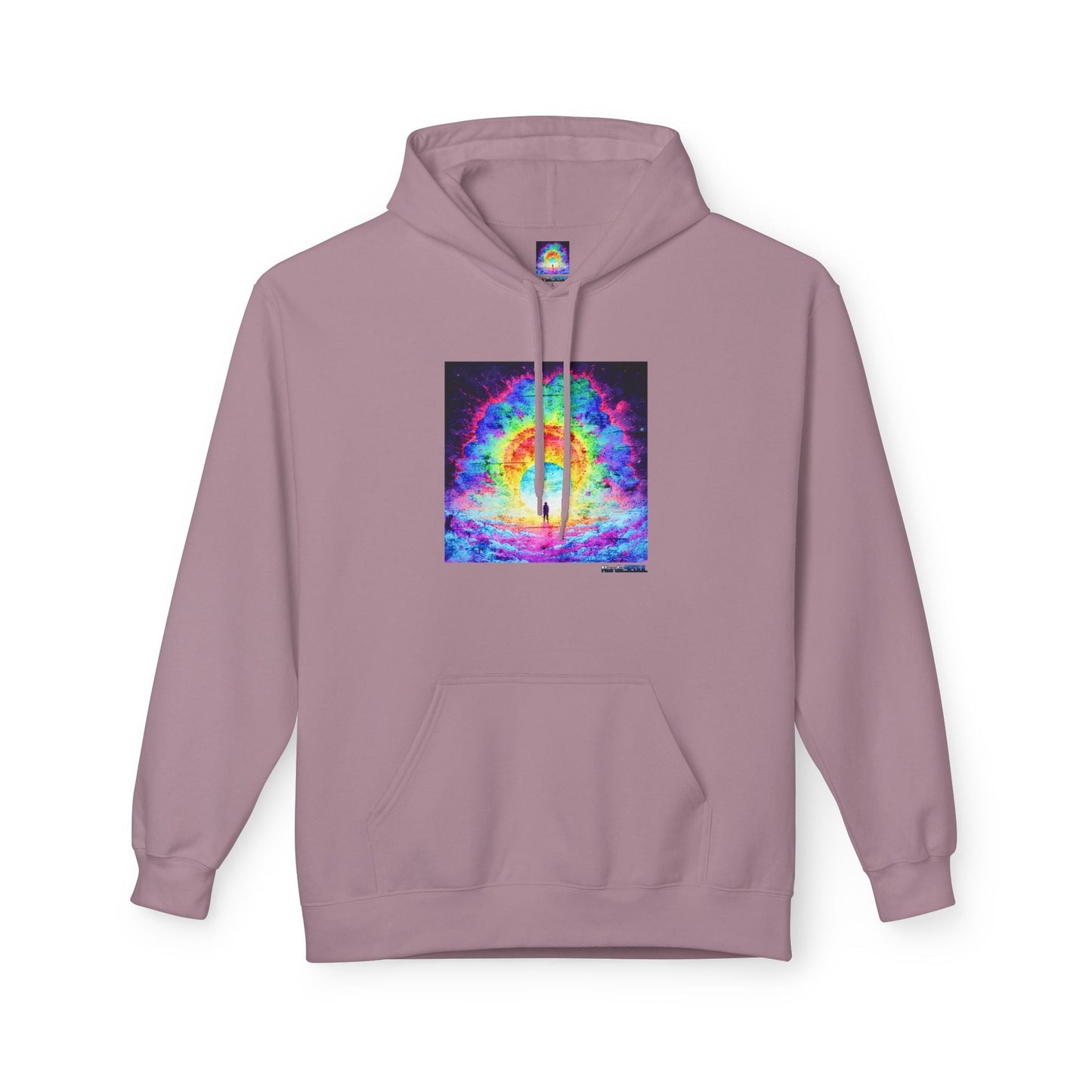 Colorful Cosmic Hoodie | Unisex Fleece Pullover Sweatshirt, Psychedelic Art, Cozy Comfort Printify Hoodie Nordic Seoul Designs LLC