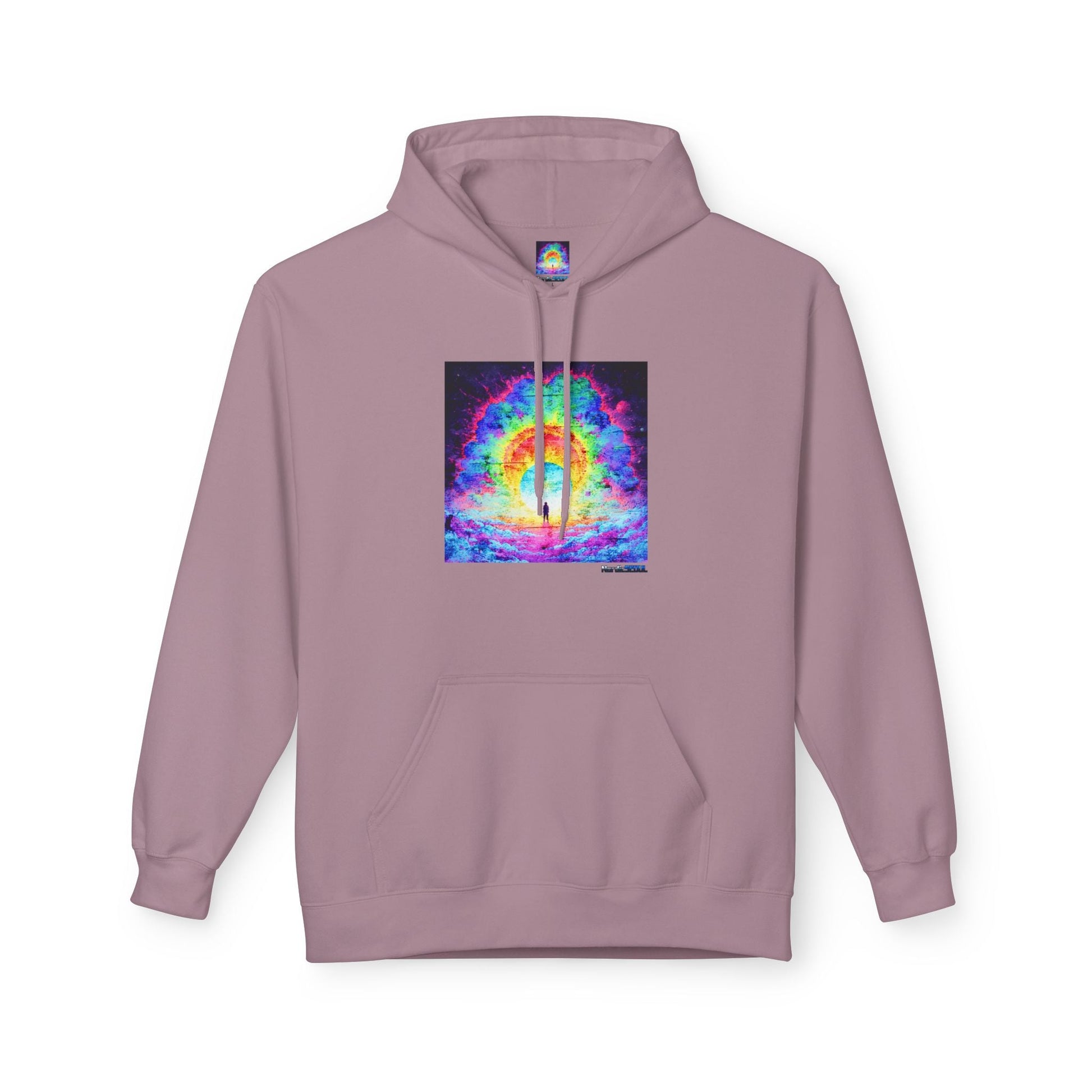 Colorful Cosmic Hoodie | Unisex Fleece Pullover Sweatshirt, Psychedelic Art, Cozy Comfort Printify Hoodie Nordic Seoul Designs LLC