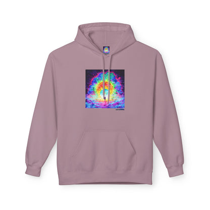 Colorful Cosmic Hoodie | Unisex Fleece Pullover Sweatshirt, Psychedelic Art, Cozy Comfort Printify Hoodie Nordic Seoul Designs LLC