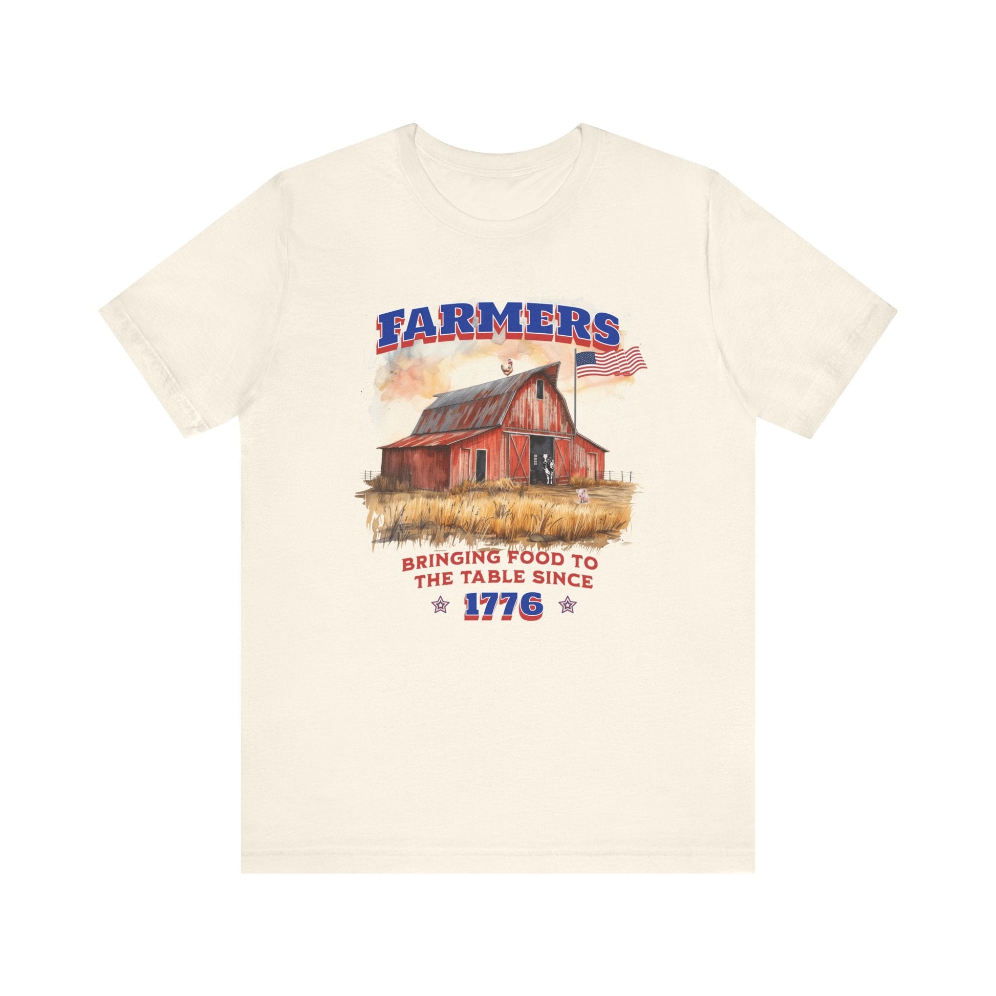 Farmers Bringing Food to Table Unisex T-Shirt, Farm life, Country Living Printify T-Shirt Nordic Seoul Designs LLC