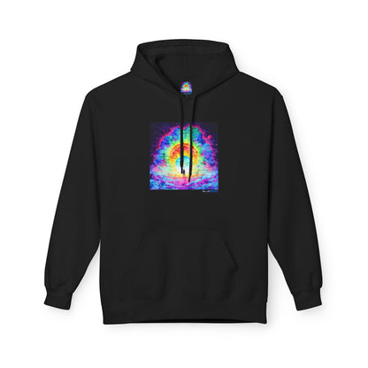Colorful Cosmic Hoodie | Unisex Fleece Pullover Sweatshirt, Psychedelic Art, Cozy Comfort Printify Hoodie Nordic Seoul Designs LLC
