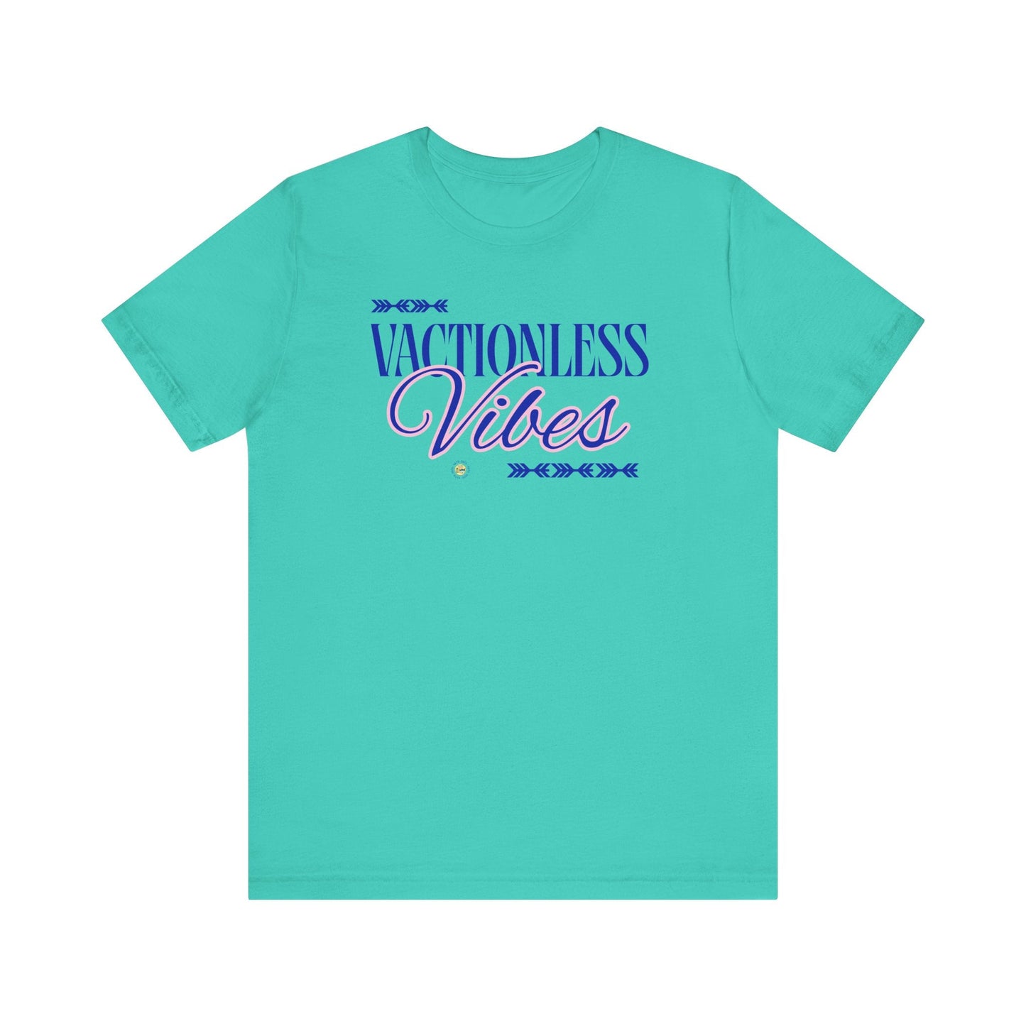 Vacationless Vibes T-Shirt – Funny Graphic Tee, Casual Unisex Travel-Inspired Shirt Printify T-Shirt Nordic Seoul Designs LLC