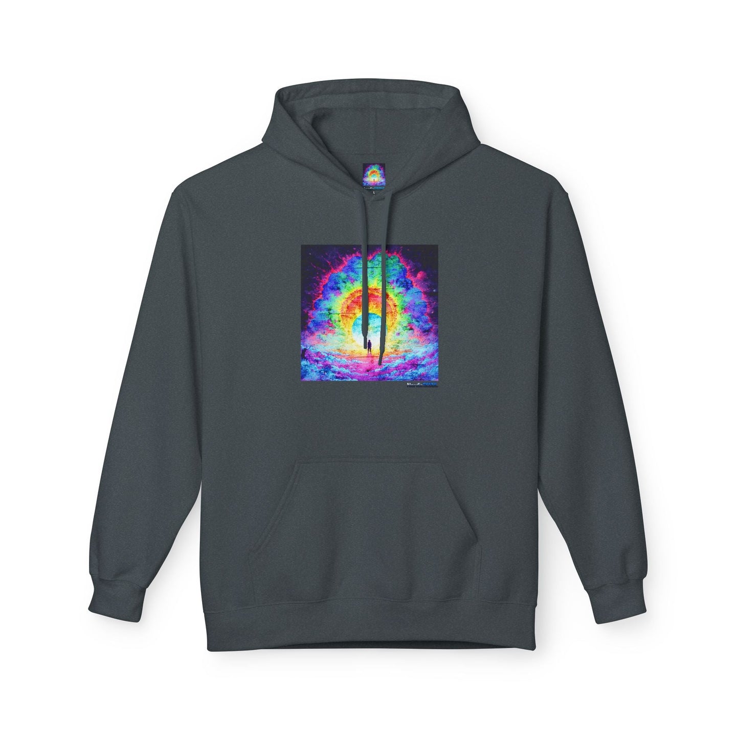 Colorful Cosmic Hoodie | Unisex Fleece Pullover Sweatshirt, Psychedelic Art, Cozy Comfort Printify Hoodie Nordic Seoul Designs LLC