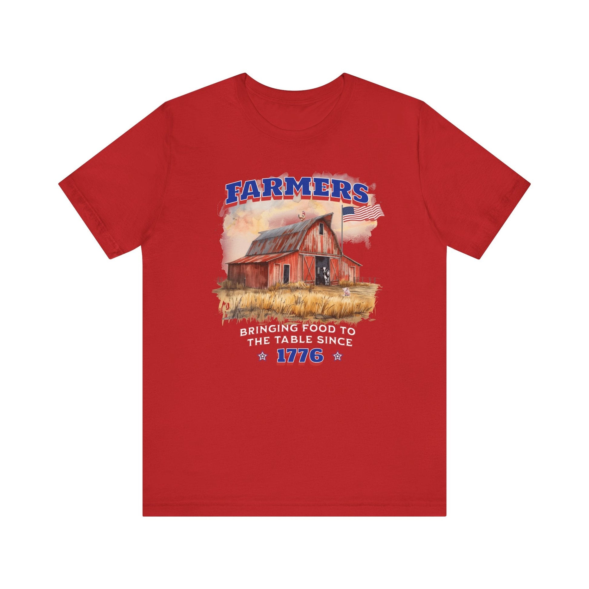Farmers Bringing Food to Table Unisex T-Shirt, Farm life, Country Living Printify T-Shirt Nordic Seoul Designs LLC