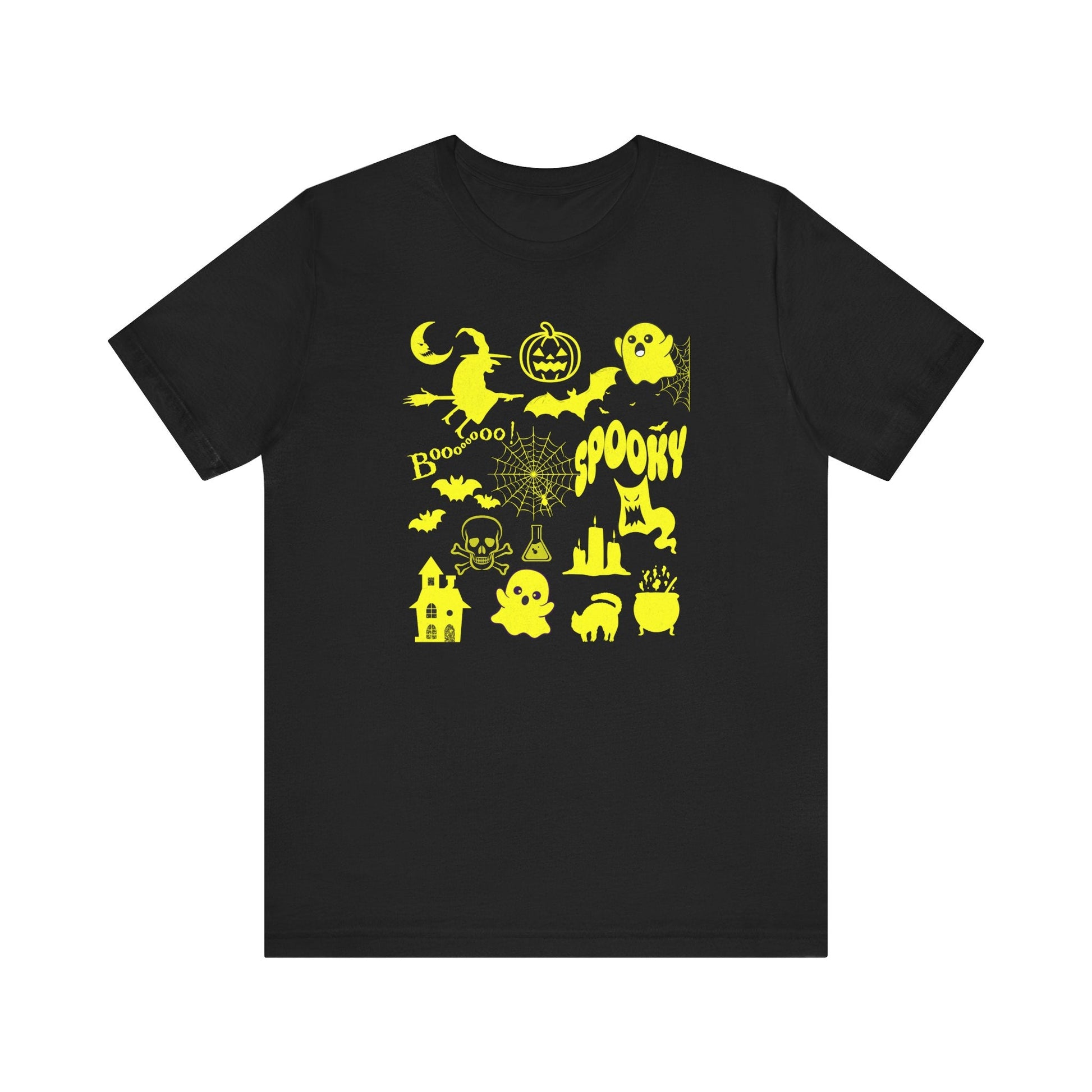 Halloween Collage Unisex T-Shirt, Spooky, Graphic Tee Printify T-Shirt Nordic Seoul Designs LLC
