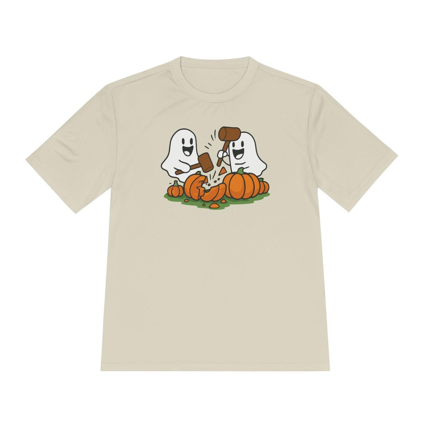 Moisture Wicking! Halloween Ghosts Smashing Pumpkins Unisex Tee Printify T-Shirt Nordic Seoul Designs LLC