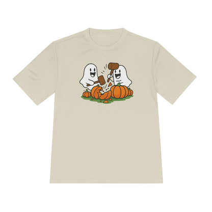Moisture Wicking! Halloween Ghosts Smashing Pumpkins Unisex Tee Printify T-Shirt Nordic Seoul Designs LLC