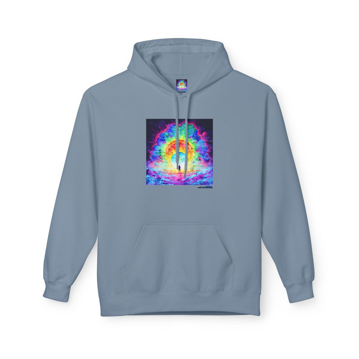 Colorful Cosmic Hoodie | Unisex Fleece Pullover Sweatshirt, Psychedelic Art, Cozy Comfort Printify Hoodie Nordic Seoul Designs LLC