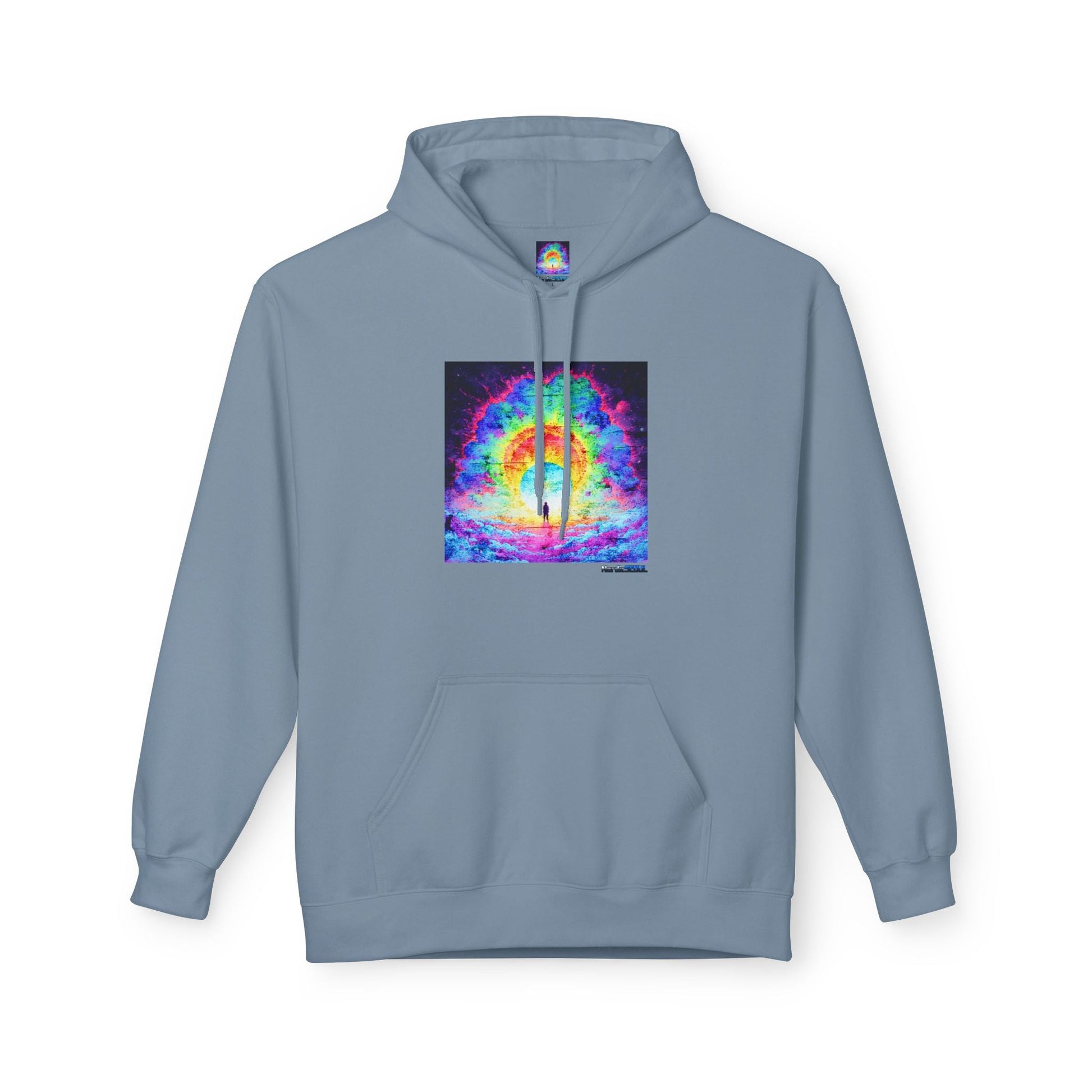 Colorful Cosmic Hoodie | Unisex Fleece Pullover Sweatshirt, Psychedelic Art, Cozy Comfort Printify Hoodie Nordic Seoul Designs LLC