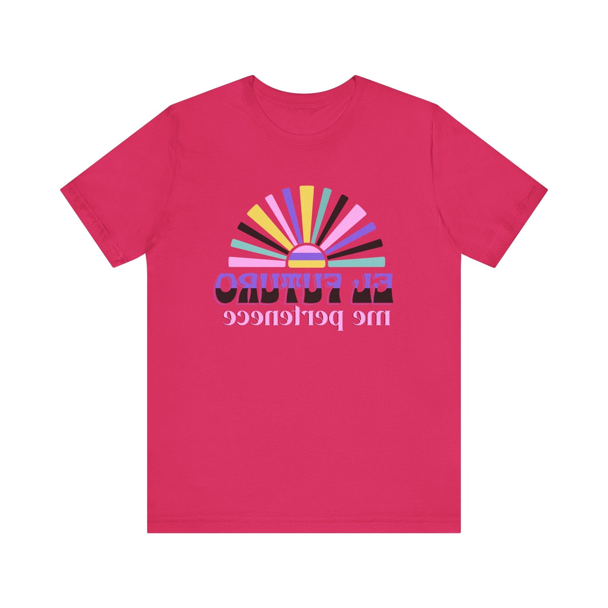 Mirror Image! Español El Futuro me pertenece-The Future belongs to me--Positive Vibes Unisex Tee Printify T-Shirt Nordic Seoul Designs LLC