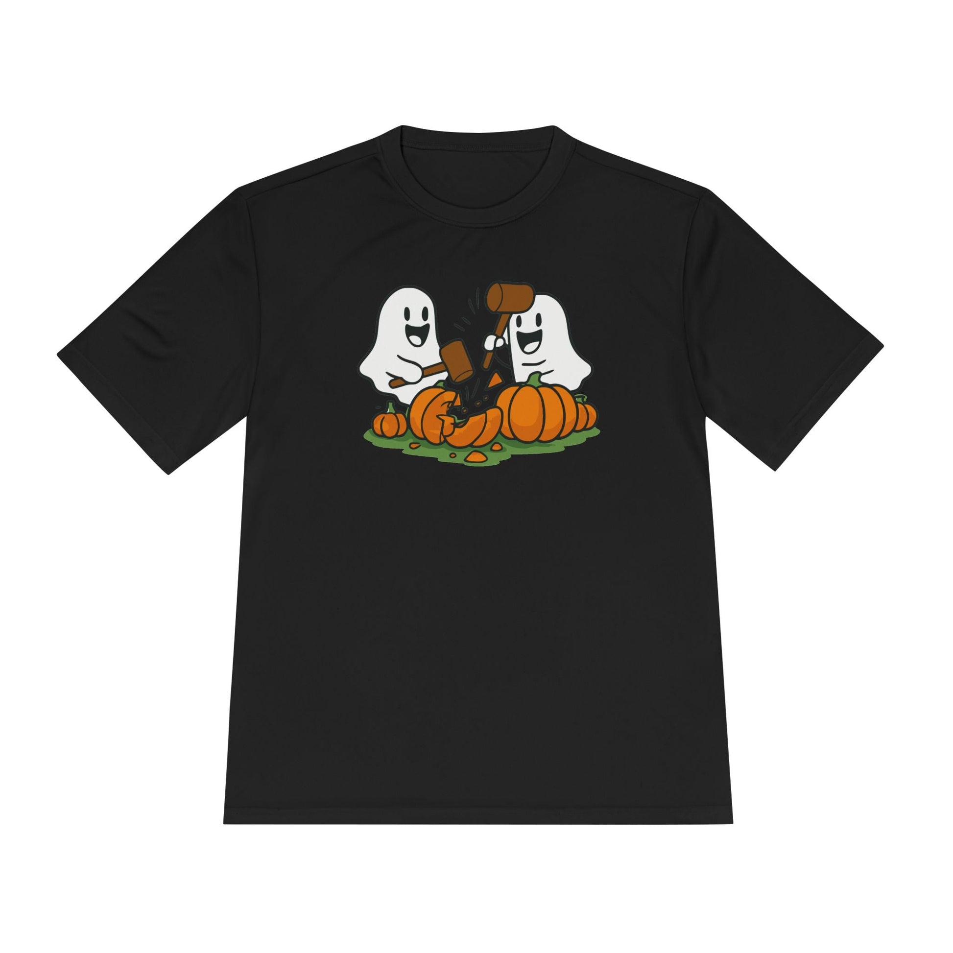 Moisture Wicking! Halloween Ghosts Smashing Pumpkins Unisex Tee Printify T-Shirt Nordic Seoul Designs LLC Nordic Seoul Designs LLC
