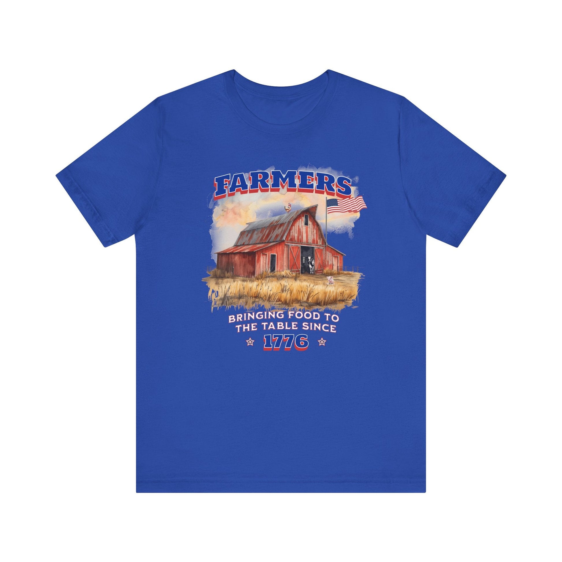 Farmers Bringing Food to Table Unisex T-Shirt, Farm life, Country Living Printify T-Shirt Nordic Seoul Designs LLC