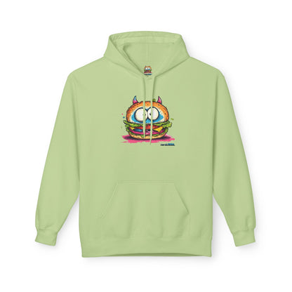 Colorful Graphic Sandwich Monster Hoodie, Unisex Casual Wear, Gift for Foodies, Cozy Style for Everyday Printify Hoodie Nordic Seoul Designs LLC