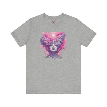 Dreamy Cosmic Graphic Tee - Unisex Tee, Festival Fashion, Bohemian Style, Unique Art Shirt, Gift for Space Lovers