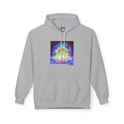 Colorful Cosmic Hoodie | Unisex Fleece Pullover Sweatshirt, Psychedelic Art, Cozy Comfort Printify Hoodie Nordic Seoul Designs LLC