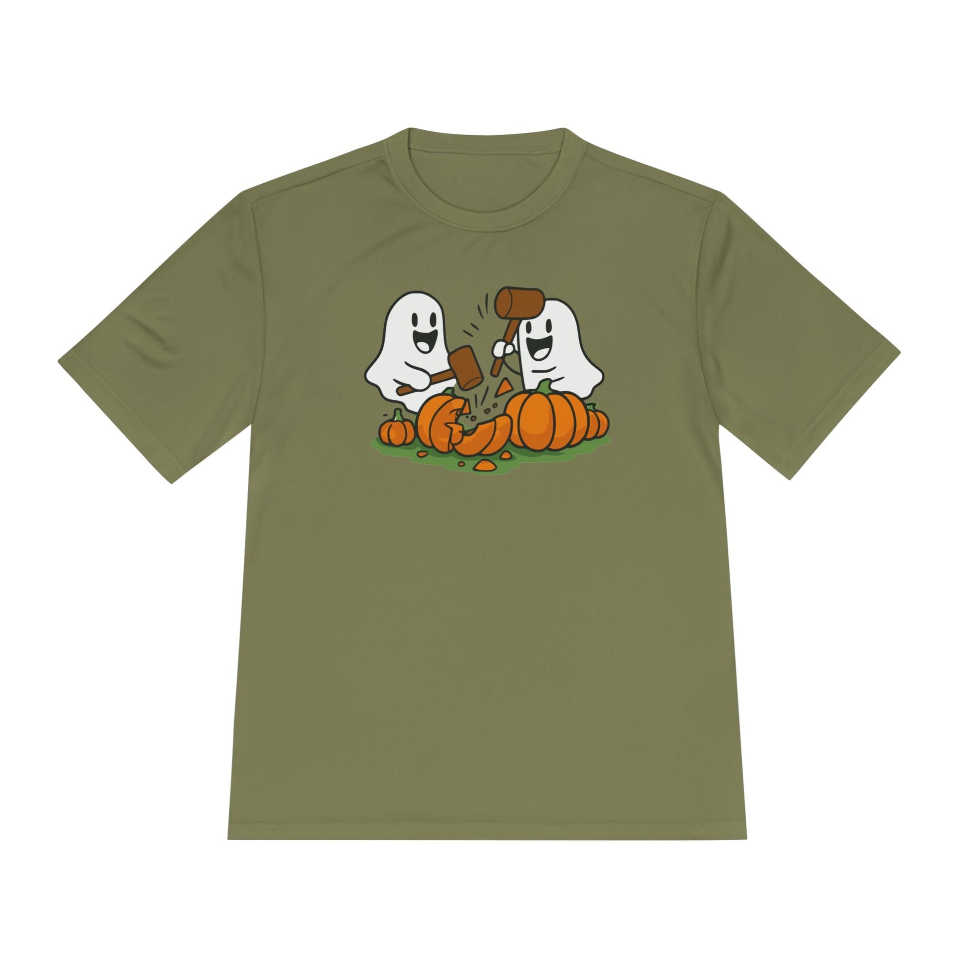 Moisture Wicking! Halloween Ghosts Smashing Pumpkins Unisex Tee Printify T-Shirt Nordic Seoul Designs LLC Nordic Seoul Designs LLC