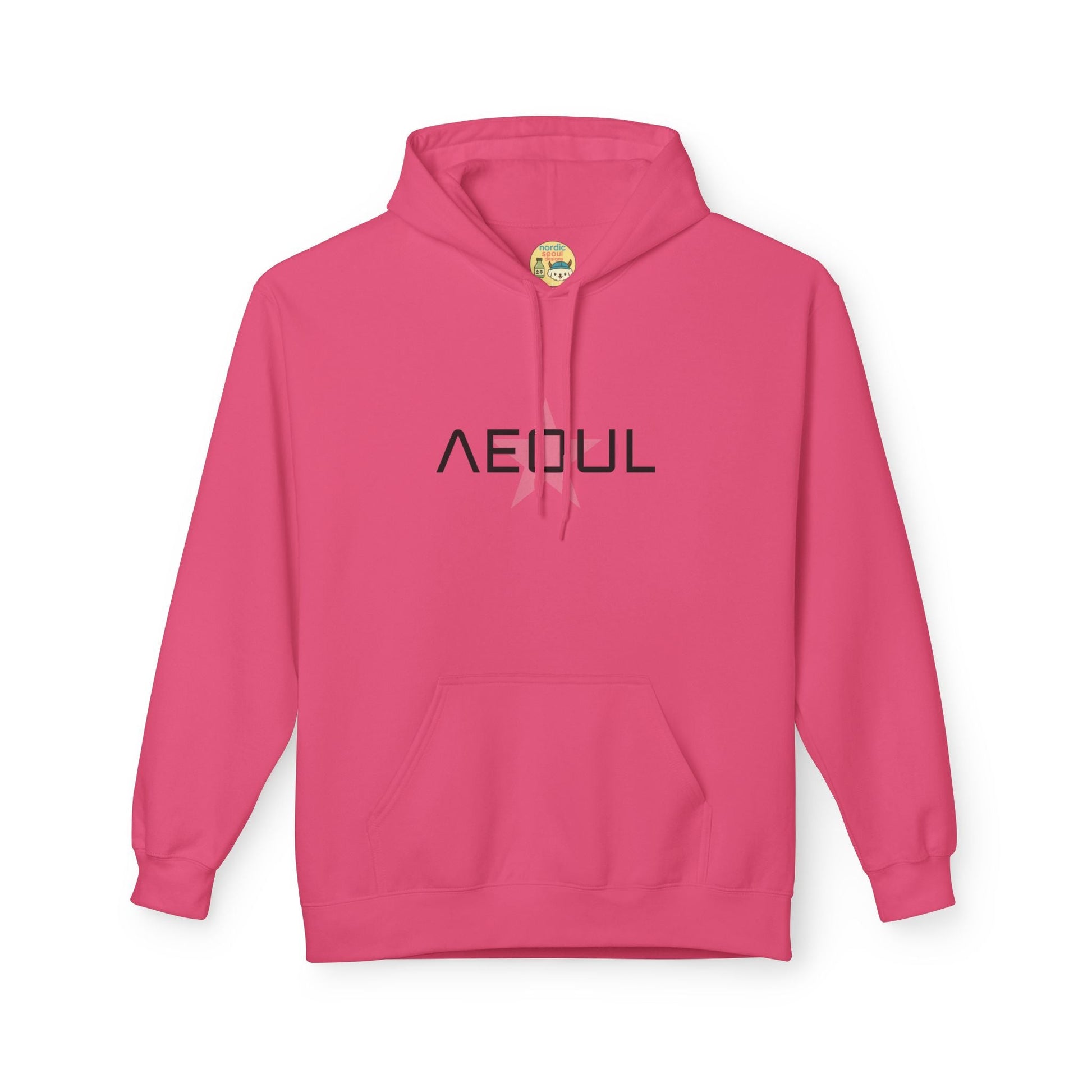 Seoul Star graphic Hoodie for Comfort & Style | Unisex Pullover, Gift for Teens, Casual Wear, Cozy Streetwear, Perfect for Everyday Printify Hoodie Nordic Seoul Designs LLC