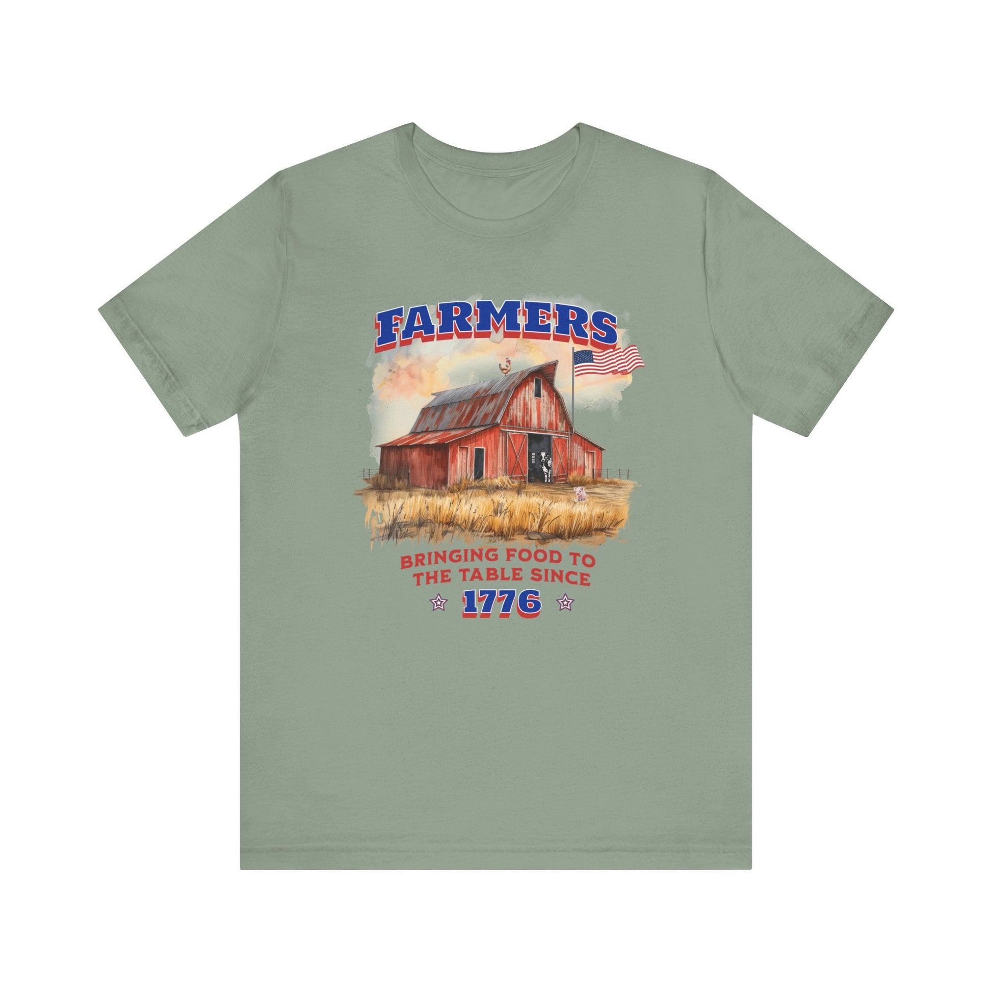 Farmers Bringing Food to Table Unisex T-Shirt, Farm life, Country Living Printify T-Shirt Nordic Seoul Designs LLC
