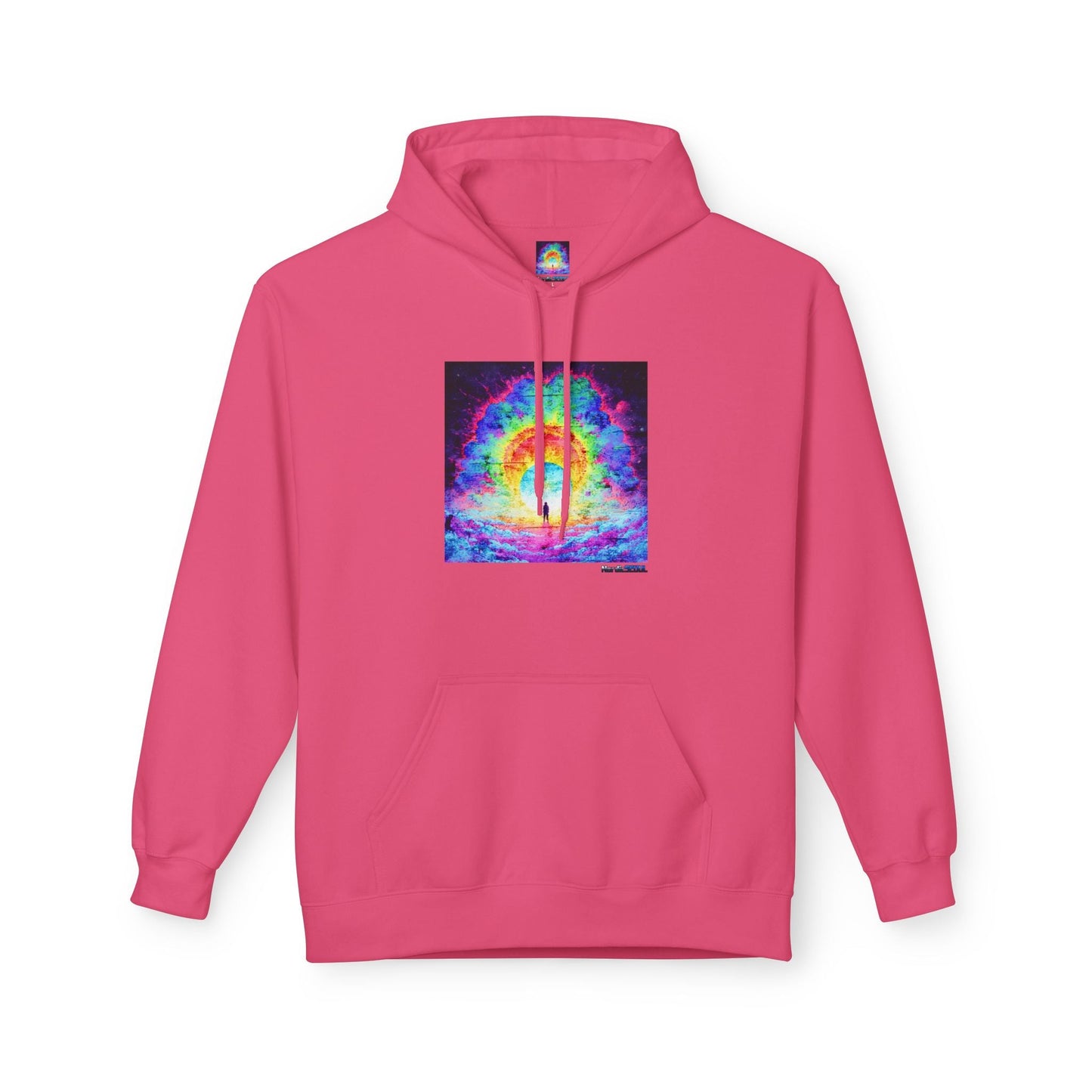 Colorful Cosmic Hoodie | Unisex Fleece Pullover Sweatshirt, Psychedelic Art, Cozy Comfort Printify Hoodie Nordic Seoul Designs LLC