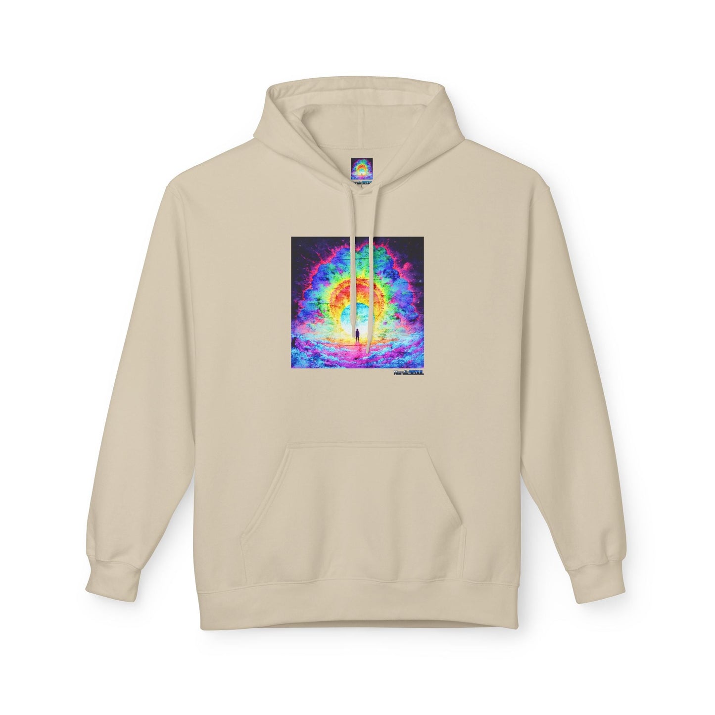 Colorful Cosmic Hoodie | Unisex Fleece Pullover Sweatshirt, Psychedelic Art, Cozy Comfort Printify Hoodie Nordic Seoul Designs LLC