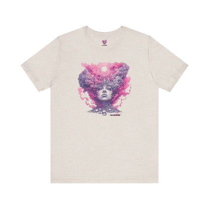 Dreamy Cosmic Graphic Tee - Unisex Tee, Festival Fashion, Bohemian Style, Unique Art Shirt, Gift for Space Lovers