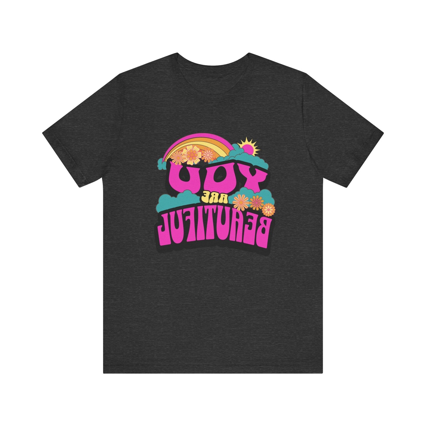 Mirror Image Unisex T-shirt,  You Are Beautiful Tee, Inspirational Printify T-Shirt Nordic Seoul Designs LLC