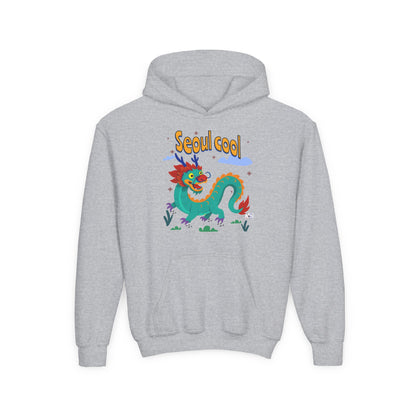 Youth Seoul Cool Hoodie-Colorful Dragon Graphic Korean Streetwear