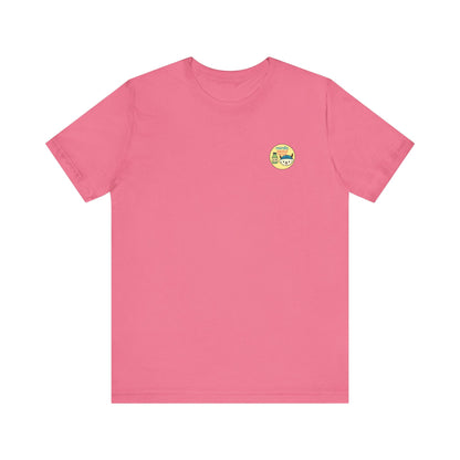 Short Sleeve Signature Logo T-Shirt-Nordic Seoul Designs, Featuring Soju Bottle and Viking Puppy Printify T-Shirt Nordic Seoul Designs LLC
