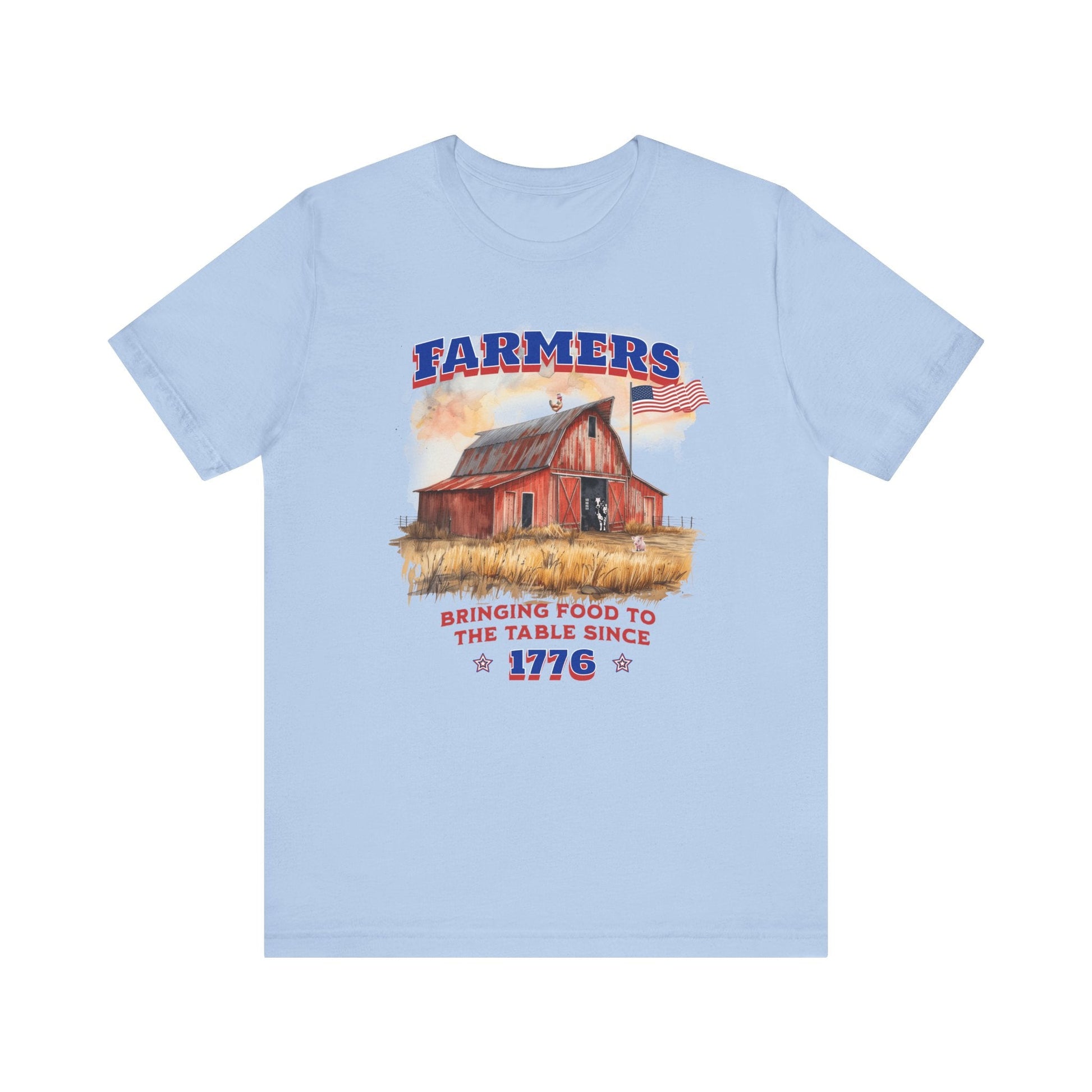 Farmers Bringing Food to Table Unisex T-Shirt, Farm life, Country Living Printify T-Shirt Nordic Seoul Designs LLC