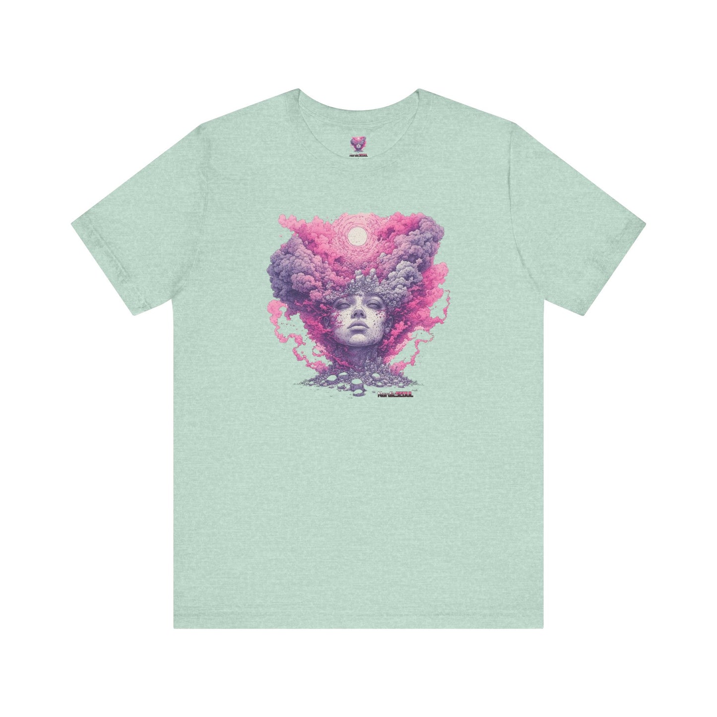 Dreamy Cosmic Graphic Tee - Unisex Tee, Festival Fashion, Bohemian Style, Unique Art Shirt, Gift for Space Lovers