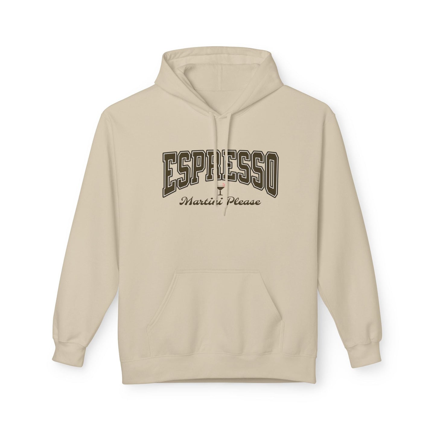 Espresso Martini Hoodie Design, Cute Bow, Martini Glass Printify Hoodie Nordic Seoul Designs LLC
