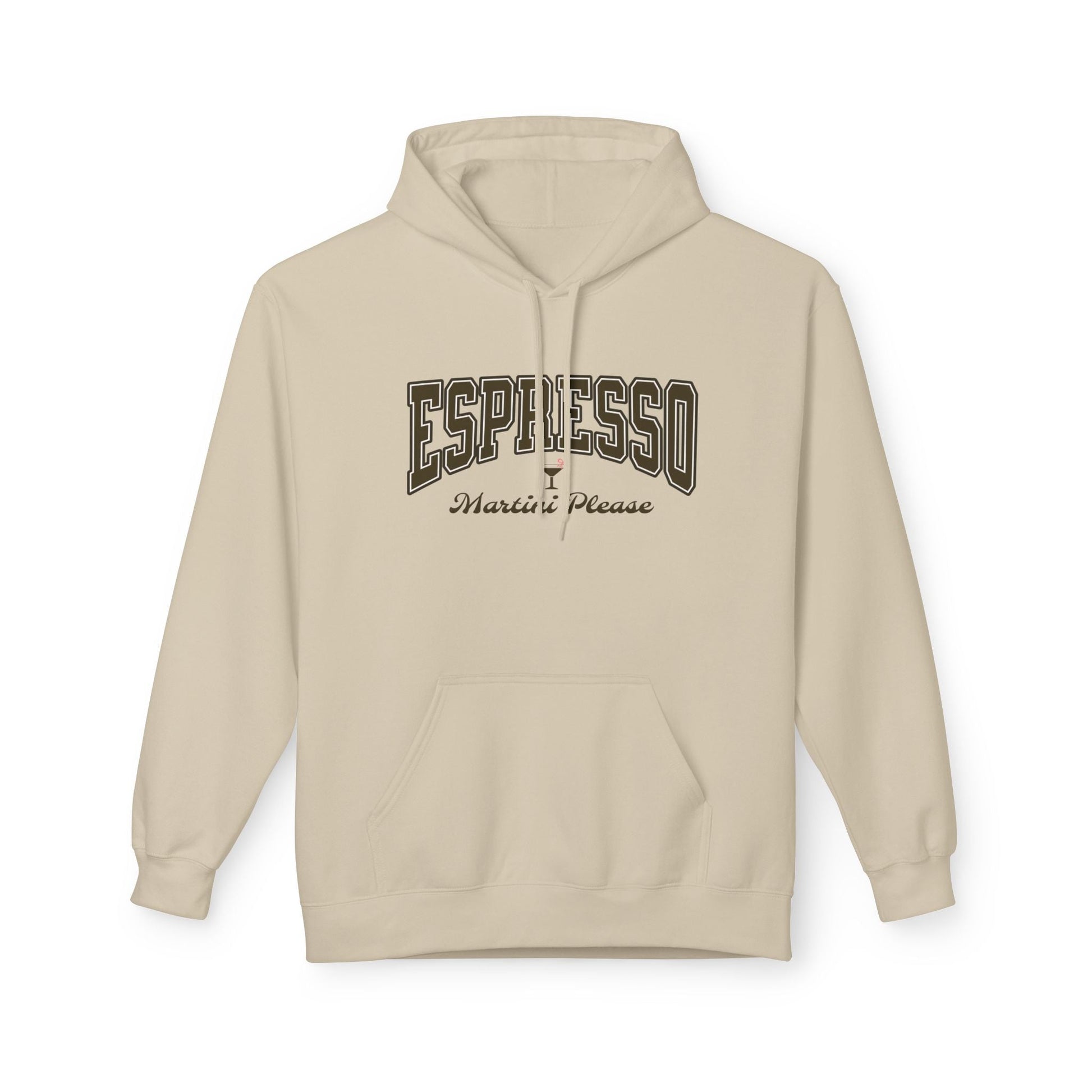 Espresso Martini Hoodie Design, Cute Bow, Martini Glass Printify Hoodie Nordic Seoul Designs LLC