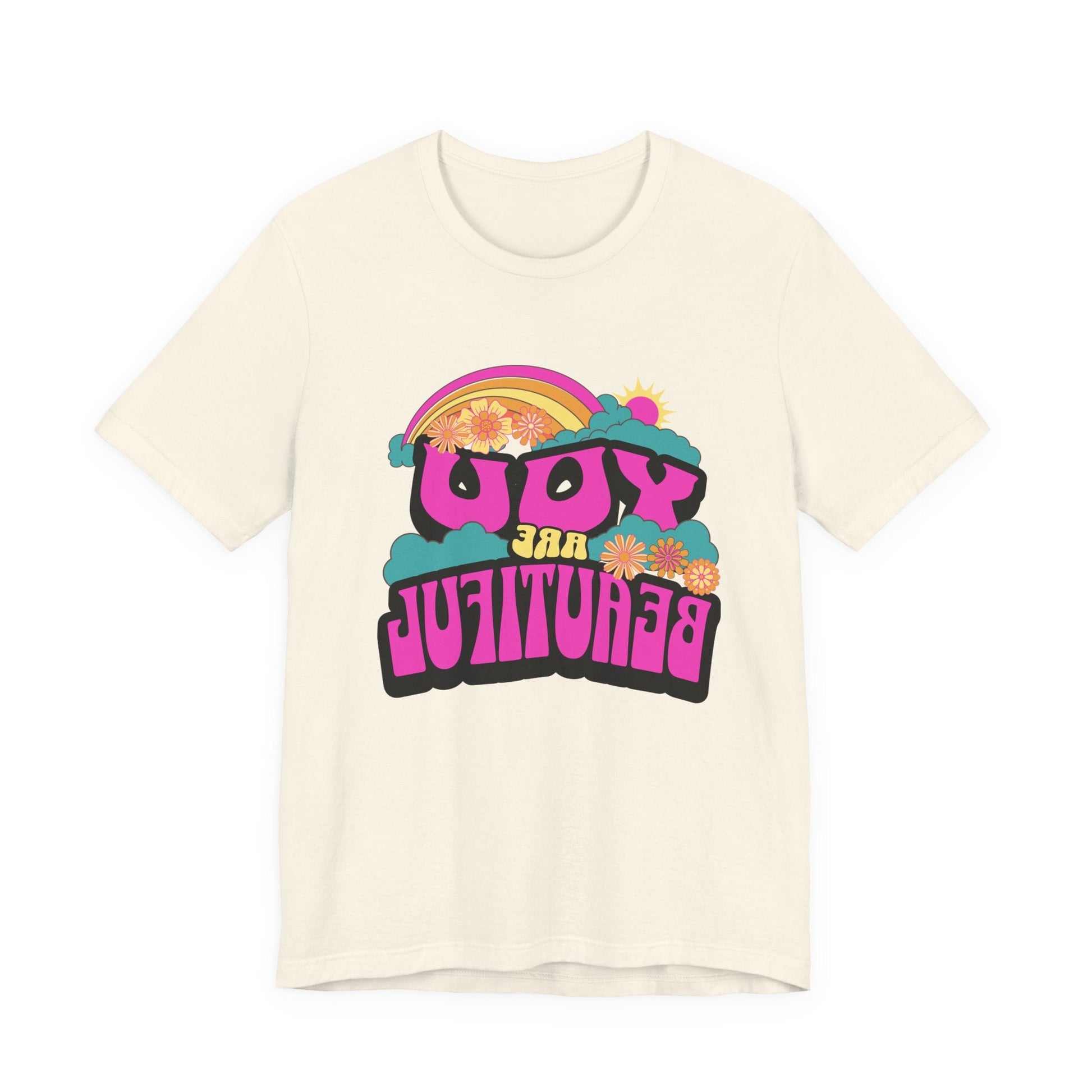 Mirror Image Unisex T-shirt,  You Are Beautiful Tee, Inspirational Printify T-Shirt Nordic Seoul Designs LLC