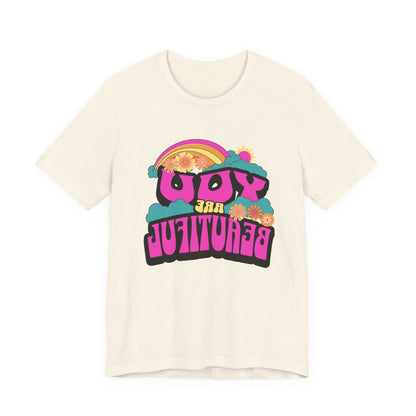Mirror Image Unisex T-shirt,  You Are Beautiful Tee, Inspirational Printify T-Shirt Nordic Seoul Designs LLC