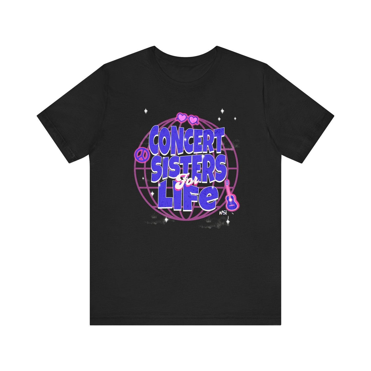 Concert Sisters for Life T-Shirt – Perfect Tee for Music Lovers & Best Friends Printify T-Shirt Nordic Seoul Designs LLC